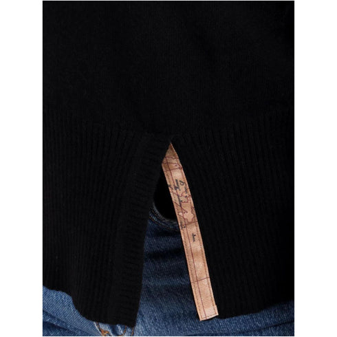Maglia con spacchi logo geo classic Nero ALVIERO MARTINI- Francavilla Moda
